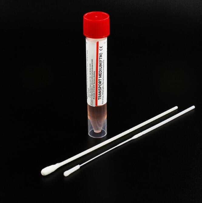 Collection jetable Transport viral Moyen-Tube Fournitures Tube d'échantillonnage Virus avec TAPE